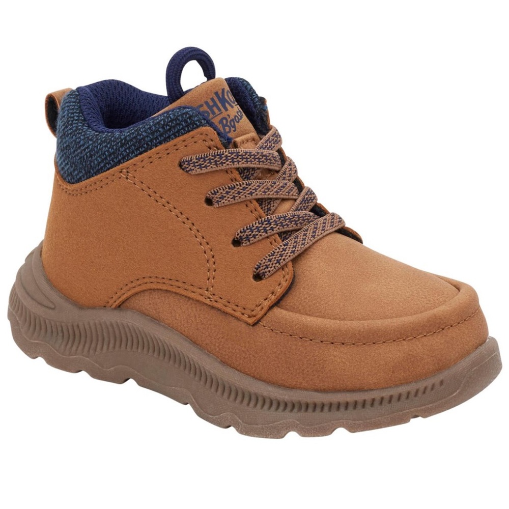OshKosh B’gosh Toddler 4T Hiker Boots Brown Anti-Slip adventures baby photo prop
